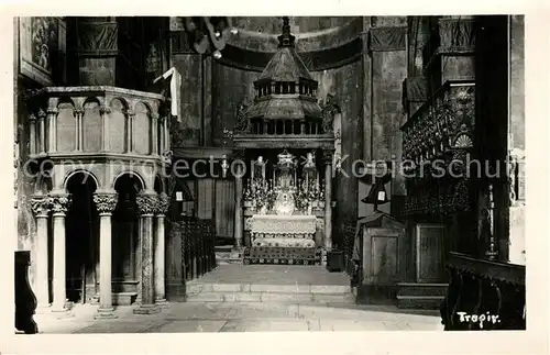 AK / Ansichtskarte Trogir_Trau Kathedrale Innenansicht Trogir Trau