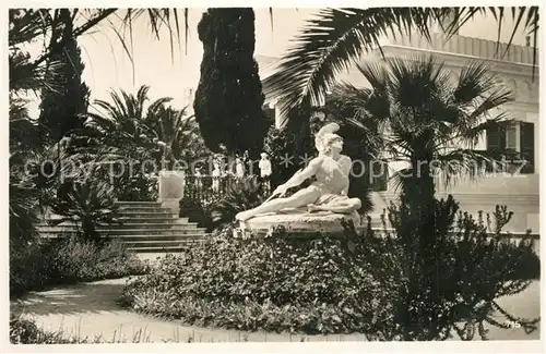 AK / Ansichtskarte Korfu_Corfu Achilleion Palast Statue Korfu Corfu