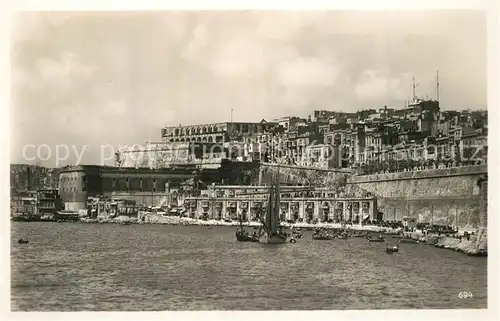 AK / Ansichtskarte Malta Hafen Festung Malta