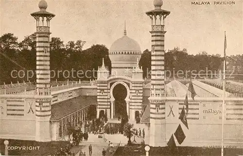 AK / Ansichtskarte Wembley British Empire Exhibition Malaya Pavilion 