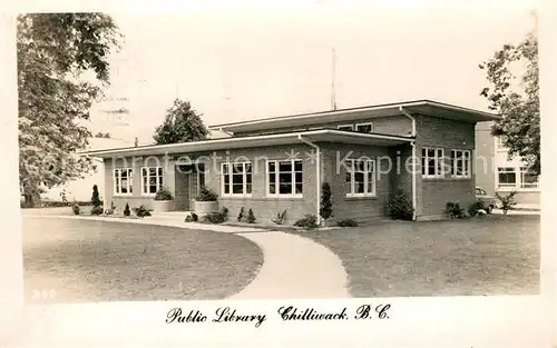 AK / Ansichtskarte Chilliwack Public Library Chilliwack