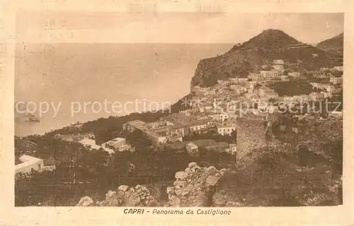 AK / Ansichtskarte Capri Panorama da Castiglione Capri