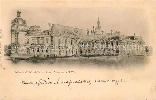 AK / Ansichtskarte Chantilly Chateau Chantilly