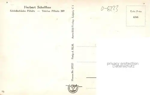 AK / Ansichtskarte Pillnitz Fliegeraufnahme Lustschloss Pillnitz