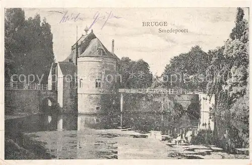 AK / Ansichtskarte Bruegge_West Vlaanderen Smedepoort Bruegge_West Vlaanderen