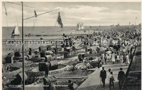 AK / Ansichtskarte Kellenhusen_Ostseebad Strandleben Sandburgen Kellenhusen_Ostseebad