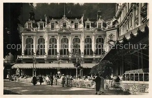 AK / Ansichtskarte Karlsbad_Eger Cafe Pupp Karlsbad_Eger