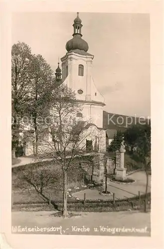 AK / Ansichtskarte Wuestselbersdorf Kirche Kriegerdenkmal Wuestselbersdorf