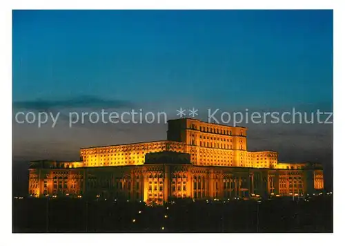AK / Ansichtskarte Bukarest Palace of the Parliament at night Bukarest
