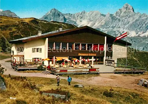 AK / Ansichtskarte Tschagguns_Vorarlberg Restaurant Grueneck Montafon Tschagguns Vorarlberg