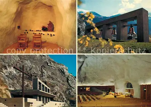 AK / Ansichtskarte Raron_VS Felskirche St Michael Raron_VS