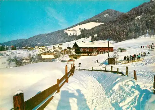 AK / Ansichtskarte Wildschoenau_Tirol Pension Fertingerhof Winterlandschaft Alpen Wildschoenau Tirol