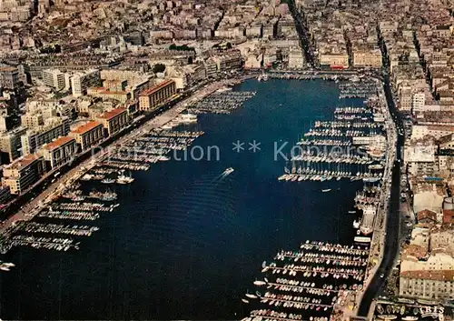 AK / Ansichtskarte Marseille_Bouches du Rhone Vieux Port vue aerienne Marseille