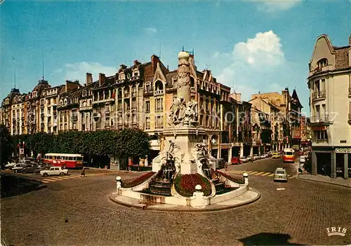 AK / Ansichtskarte Reims_Champagne_Ardenne Place Drouet d Erlon et fontaine Sube Reims_Champagne_Ardenne