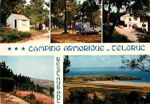 AK / Ansichtskarte Telgruc sur Mer Camping Armorique Tennis Bungalows Panorama Telgruc sur Mer