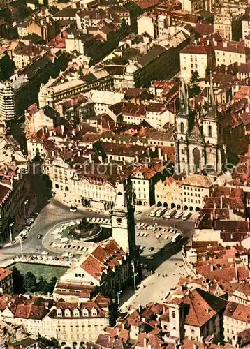 AK / Ansichtskarte Praha_Prahy_Prague Staromestske namesti Altstaedter Ring Fliegeraufnahme Praha_Prahy_Prague