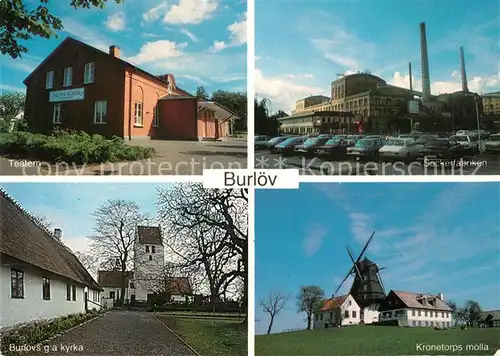 AK / Ansichtskarte Burloev Teatern Sockerfabriken Kyrka Kronetorps moella 