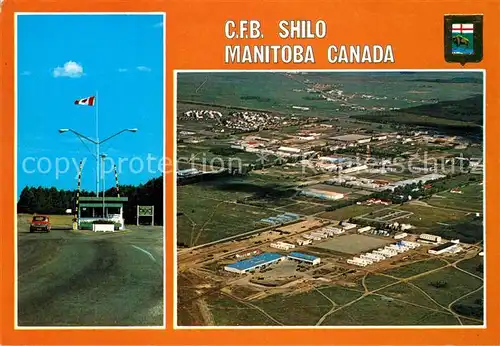 AK / Ansichtskarte Manitoba C.F.B. Shilo Canadian Forces Base aerial view Manitoba