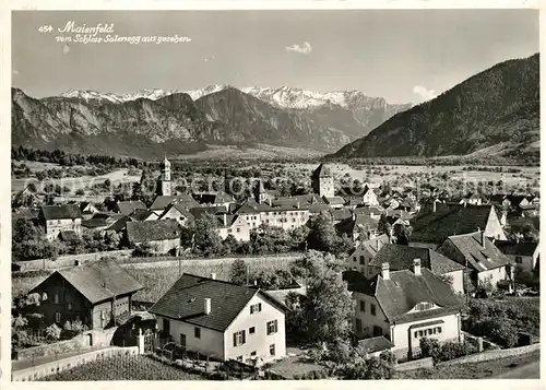 AK / Ansichtskarte Maienfeld Blick von Schlo? Salenegg Maienfeld