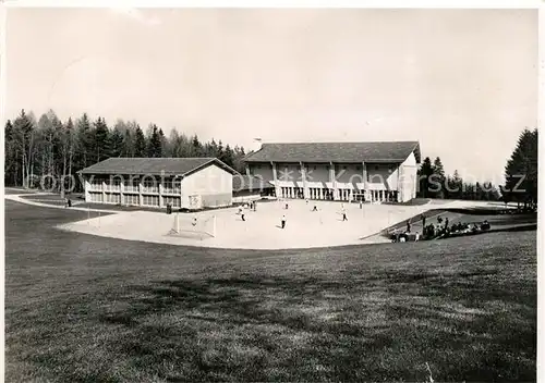 AK / Ansichtskarte Magglingen Sporthalle mit Trockenplatz Magglingen