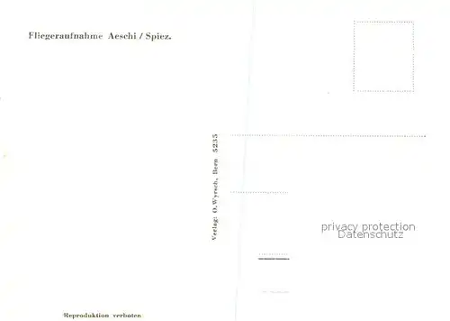 AK / Ansichtskarte Aeschi_BE Fliegeraufnahme Aeschi_BE