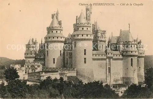 AK / Ansichtskarte Pierrefonds_Oise Chateau Cote de la Chapelle Pierrefonds Oise