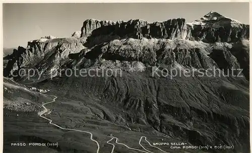 AK / Ansichtskarte Passo_Pardoi Sella Gruppe  Passo Pardoi