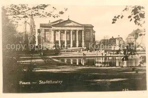 AK / Ansichtskarte Posen_Poznan Stadttheater Posen Poznan
