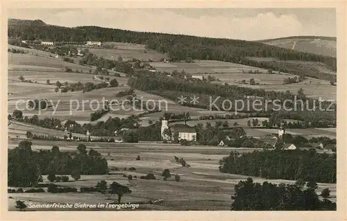 AK / Ansichtskarte Giehren_Isergebirge Panorama Giehren Isergebirge