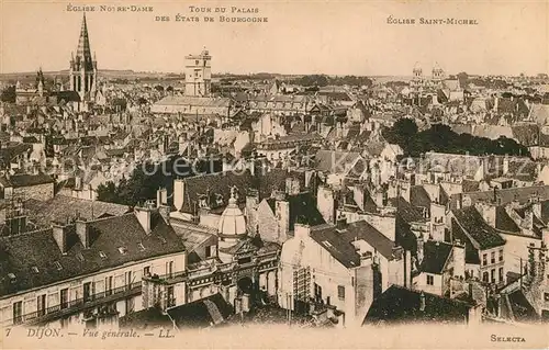 AK / Ansichtskarte Dijon_Cote_d_Or Eglise Notre Dame Tour du Palais  Dijon_Cote_d_Or