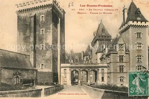 AK / Ansichtskarte Pau Chateau Henri IV Pau