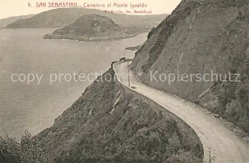 AK / Ansichtskarte San_Sebastian_Guipuzcoa Cerretera al Monte Igueldo San_Sebastian_Guipuzcoa