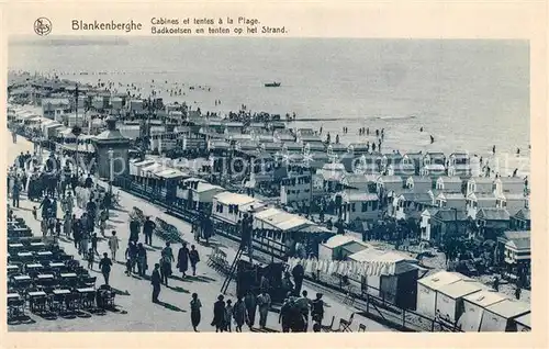 AK / Ansichtskarte Blankenberghe Badekabinen Strand Blankenberghe