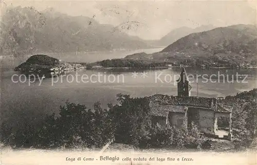 AK / Ansichtskarte Bellaggio Lago Panorama  Bellaggio Lago