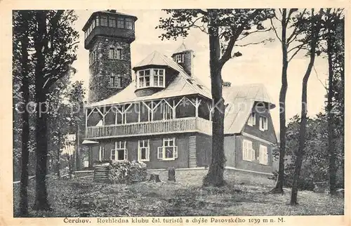 AK / Ansichtskarte Cerchov Rozhledna klubu turistu  Cerchov