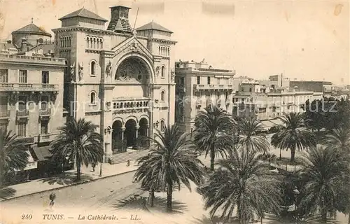 AK / Ansichtskarte Tunis Cathedrale Tunis