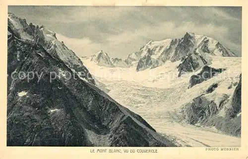 AK / Ansichtskarte Mont_Blanc Vu du Couvercle Winter Mont_Blanc