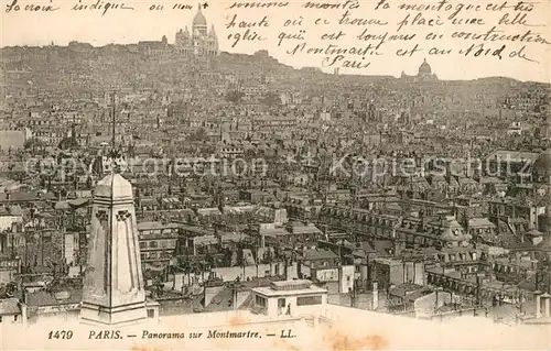 AK / Ansichtskarte Paris Panorama sur Montmartre Paris