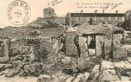 AK / Ansichtskarte Puy_de_Dome_Le Ruines du Temple de Mercure Puy_de_Dome_Le