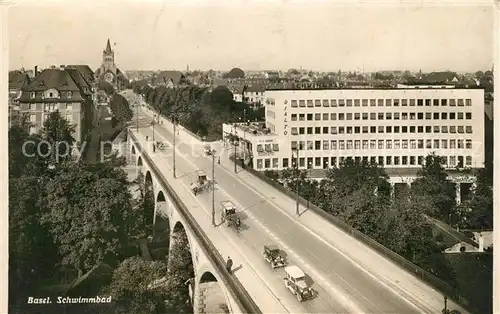 AK / Ansichtskarte Basel_BS Schwimmbad Basel_BS