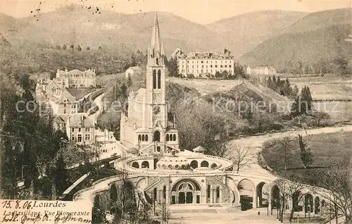 AK / Ansichtskarte Lourdes_Hautes_Pyrenees Basilique Plongeante Lourdes_Hautes_Pyrenees
