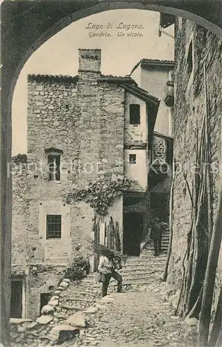 AK / Ansichtskarte Gandria_Lago_di_Lugano Un vicola Gandria_Lago_di_Lugano
