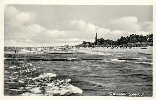 AK / Ansichtskarte Sorenbohm Strand Wellengang Sorenbohm
