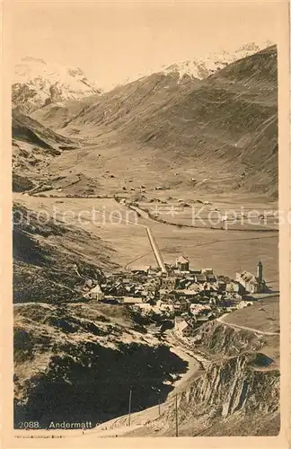 AK / Ansichtskarte Andermatt Panorama Andermatt