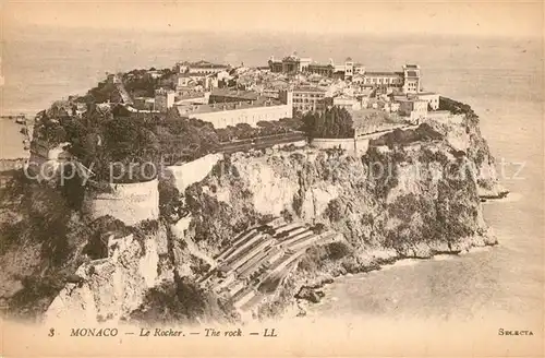 AK / Ansichtskarte Monaco Le Rocher The rock Monaco