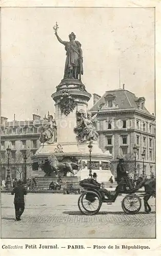 AK / Ansichtskarte Paris Place de la Republique Paris