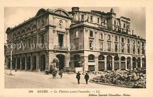 AK / Ansichtskarte Reims_Champagne_Ardenne Theater  Reims_Champagne_Ardenne