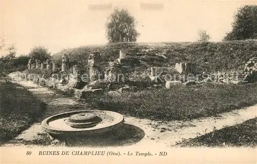 AK / Ansichtskarte Champlieu Ruinen Tempel Champlieu