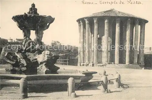 AK / Ansichtskarte Roma_Rom Temple de Vesta Roma_Rom