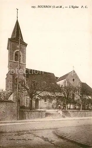 AK / Ansichtskarte Bourron Marlotte Eglise Bourron Marlotte